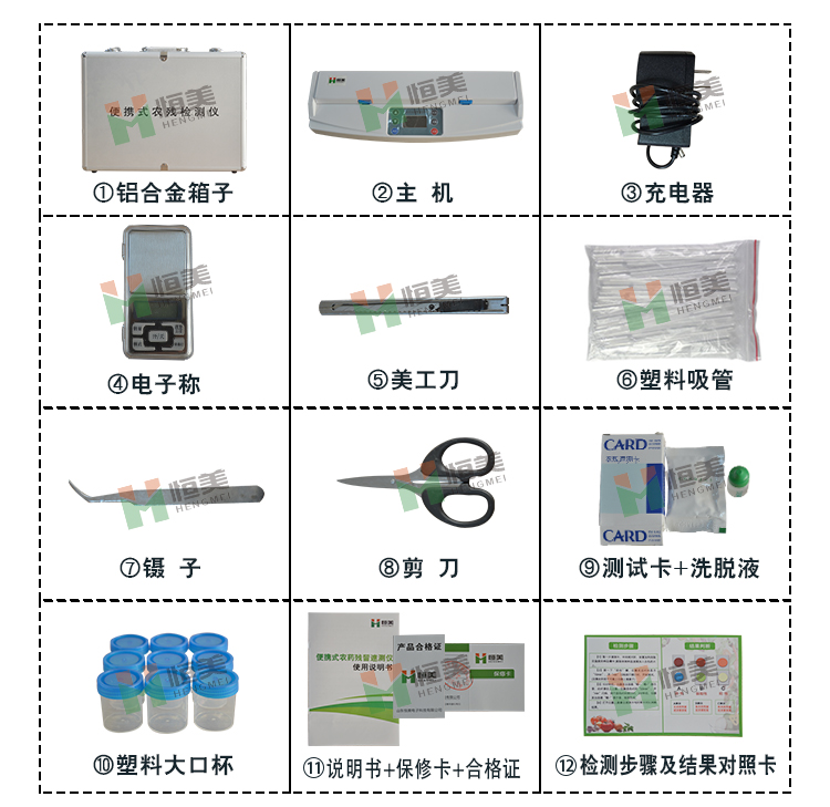 便攜式農(nóng)藥殘留檢測儀